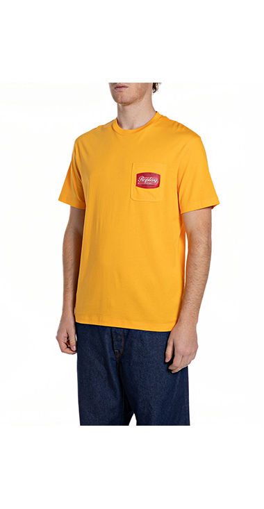 ベーシックジャージーレトロプリント ポケTシャツ 詳細画像